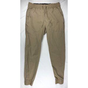 Lululemon Pants Mens Medium Khaki Tan ABC Jogger Canvas Zip Pocket Tapered